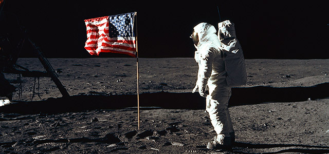 Aldrin en la Luna